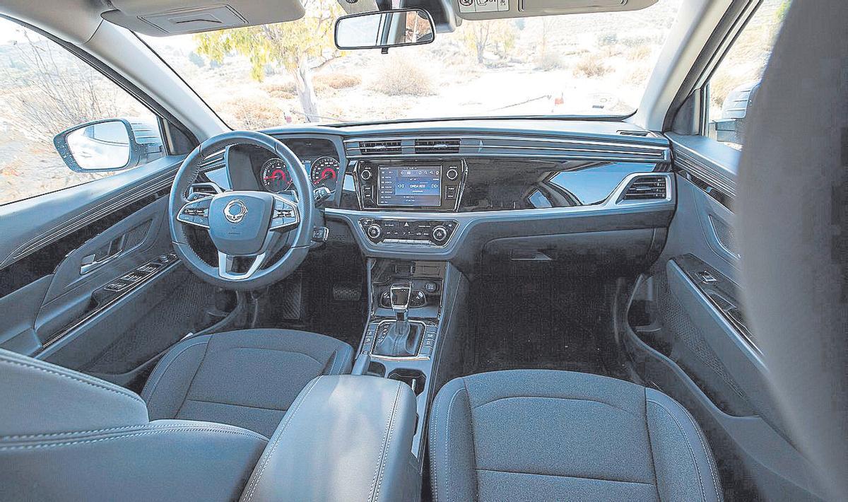Interior del SSangYong Korando