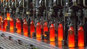 Botellas de Vidrala fabricadas en el proyecto.