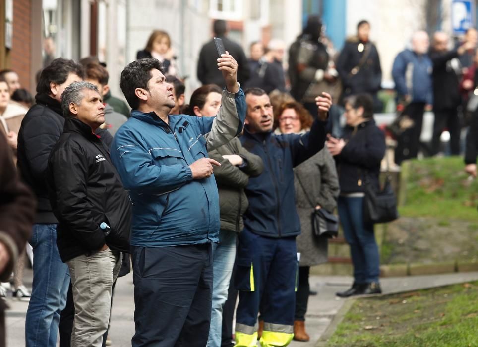 Incendio en un bazar chino de Oviedo.