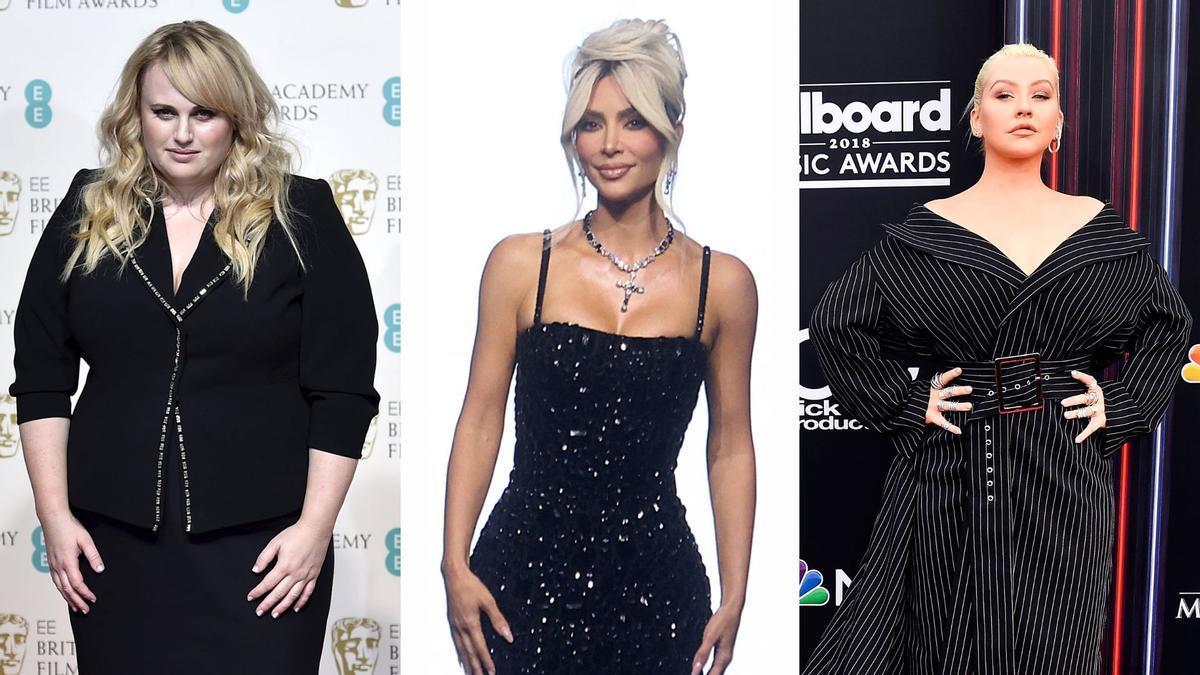 Rebel Wilson, Kim Kardashian y Christina Aguilera.