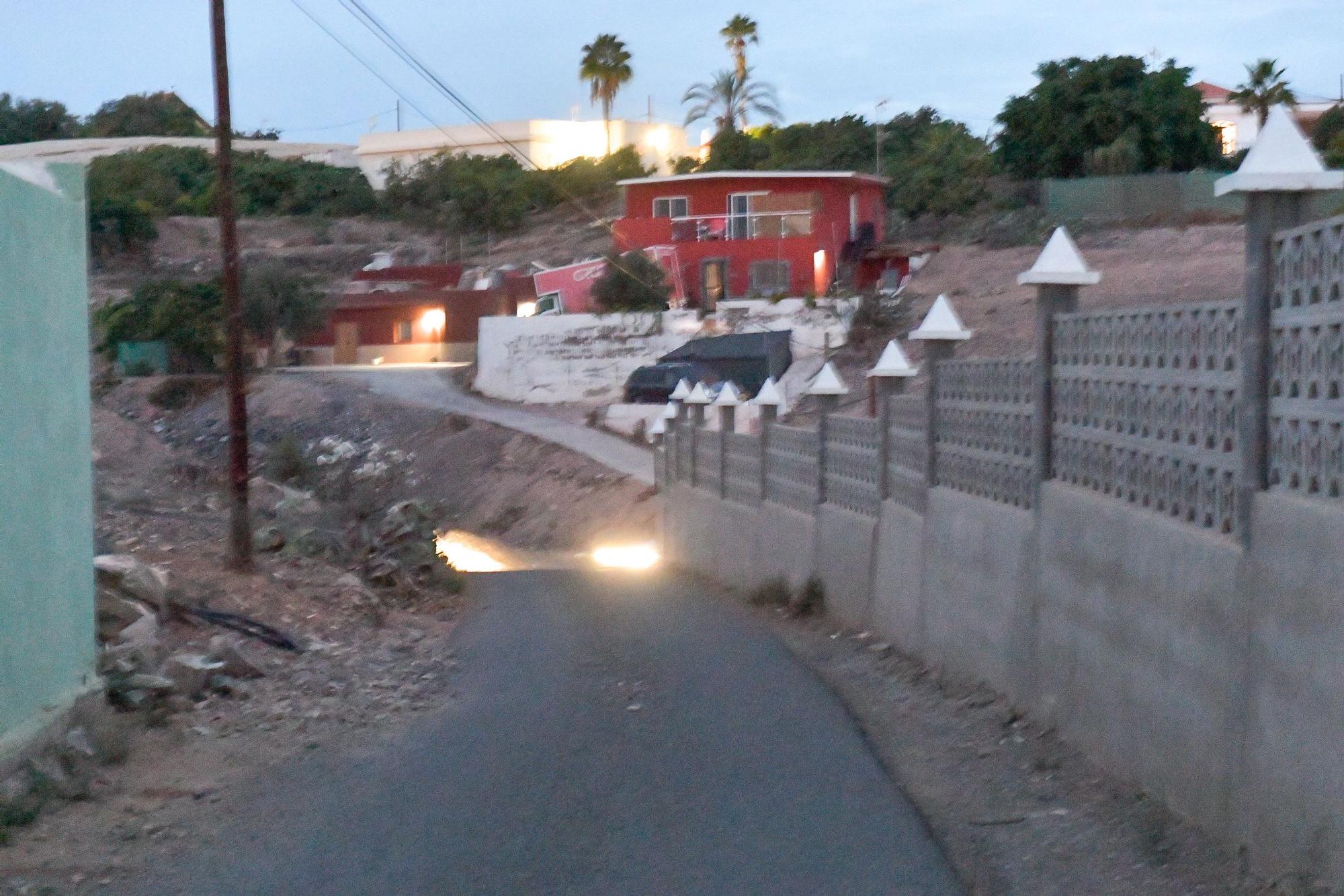 Calle Lomo de la Presa, en la zona de El Salobre, donde un menor mató a un hombre