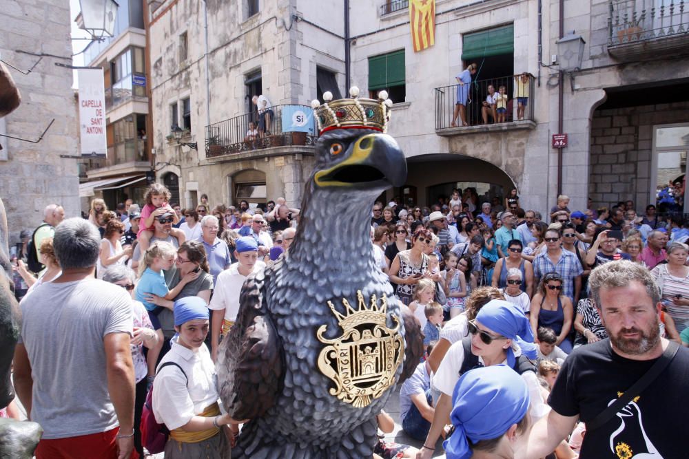 L''Àguila torna a la cercavila de Sant Genís a Torroella de Montgrí