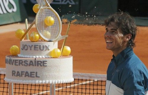 Nadal gana a Nishikori y celebra su 27º cumpleaños en París