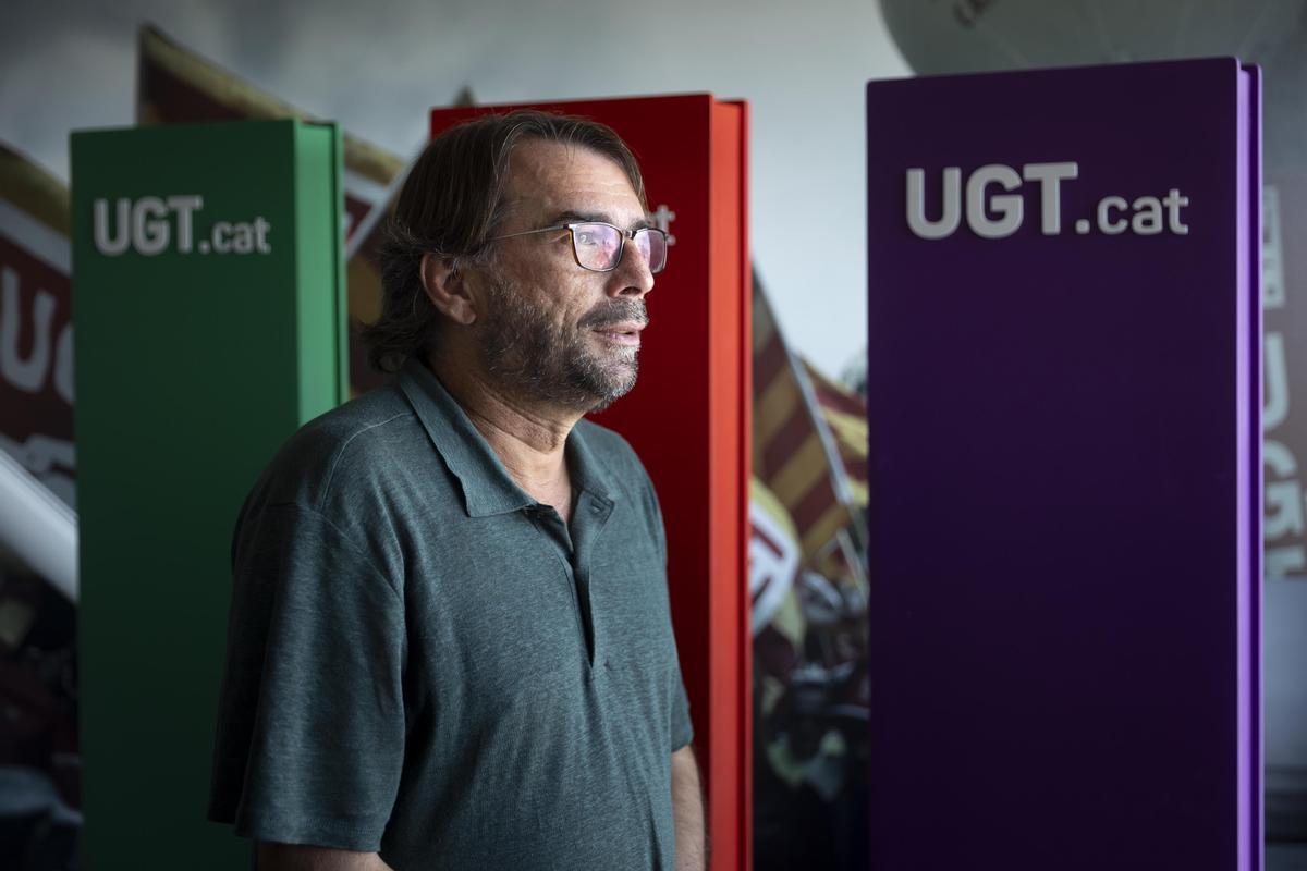 El secretario general de UGT de Catalunya, Camil Ros.
