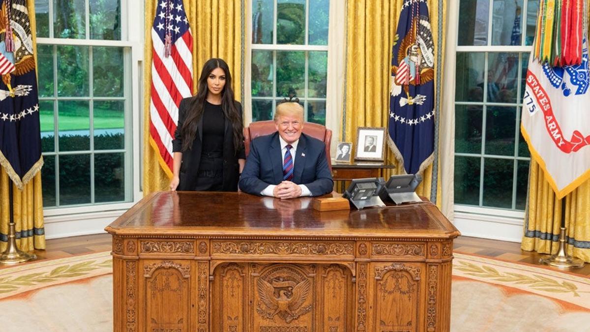 Kim Kardashian en su visita a la Casa Blanca