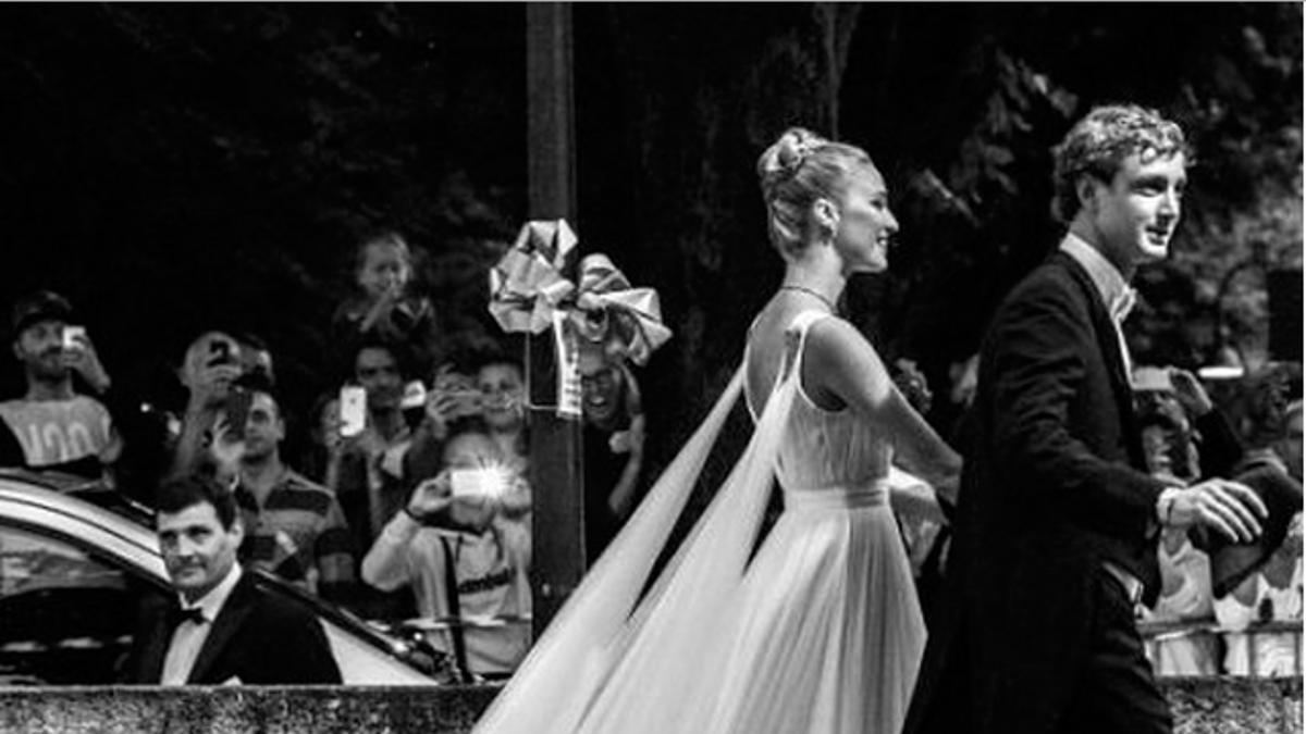 Beatrice Borromeo y Pierre Casiraghi llegan a las celebraciones