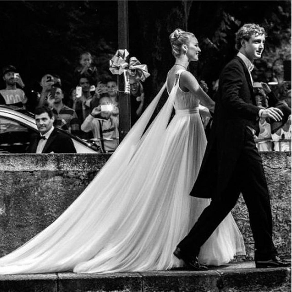 Beatrice Borromeo y Pierre Casiraghi llegan a las celebraciones