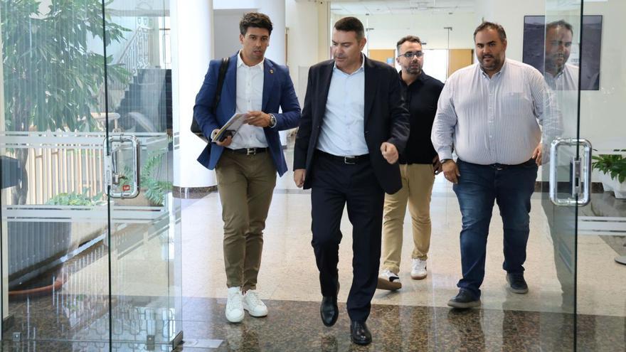 De izquierda a derecha, Maciot Cabrera, Oswaldo betancort, Echedey Eugenio y Samuel Martín.