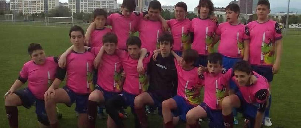 El equipo sub-14 del Mikes, que disputó la Araba Cup.