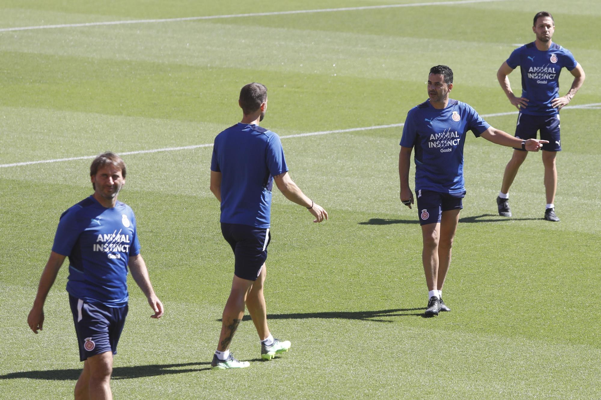 Entrenament a Montilivi abans del partit contra el Tenerife