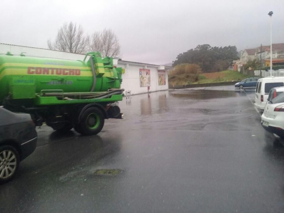 Efectos del temporal en O Morrazo