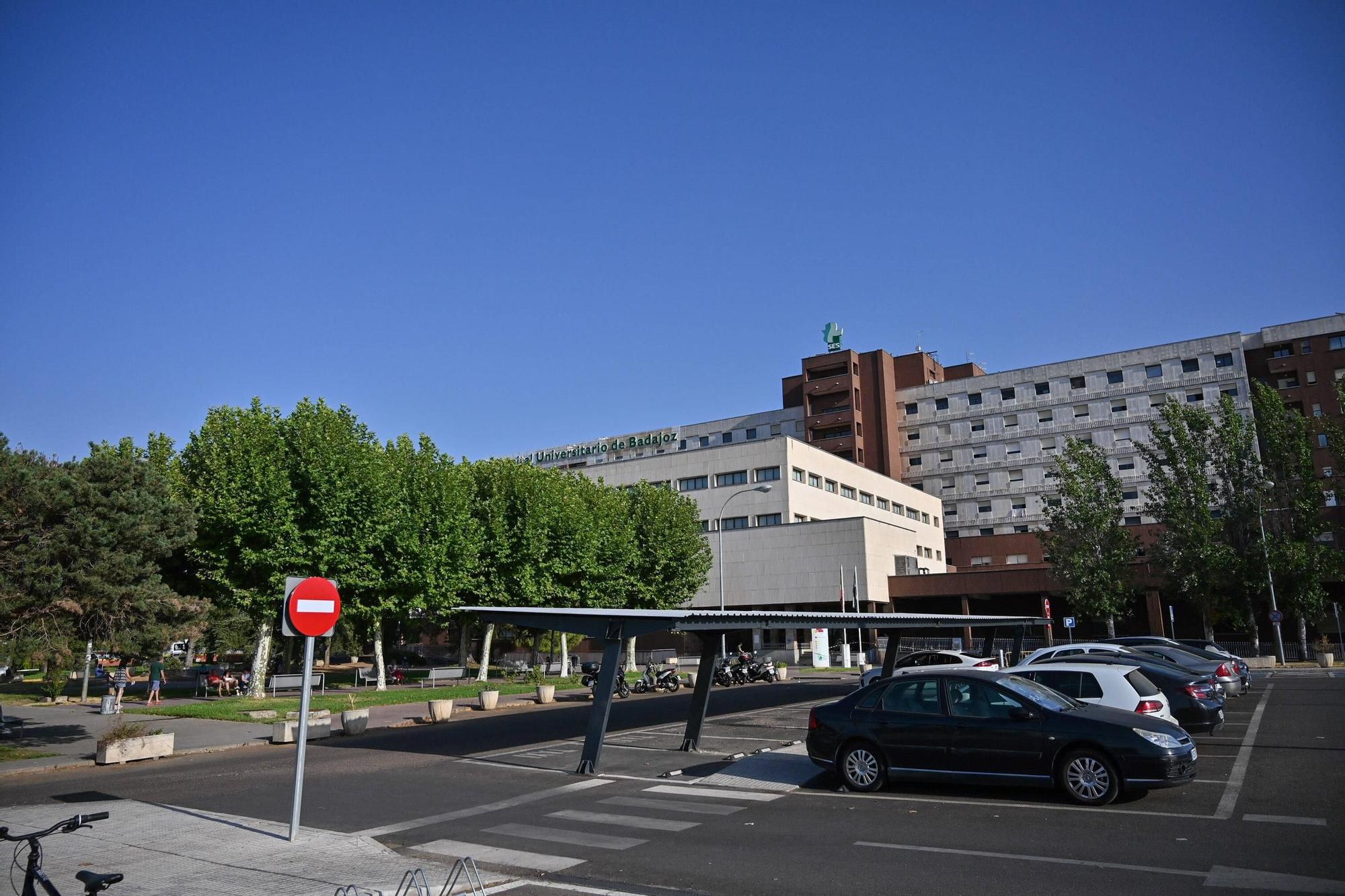 El Hospital Universitario de Badajoz.