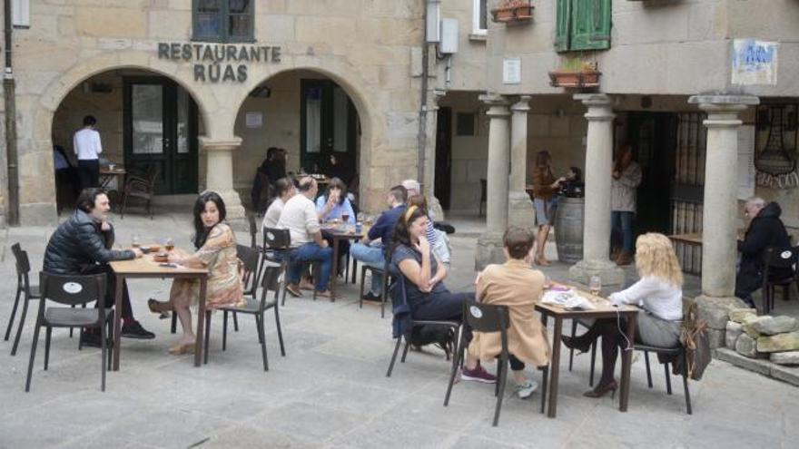 Pontevedra se echa a las terrazas