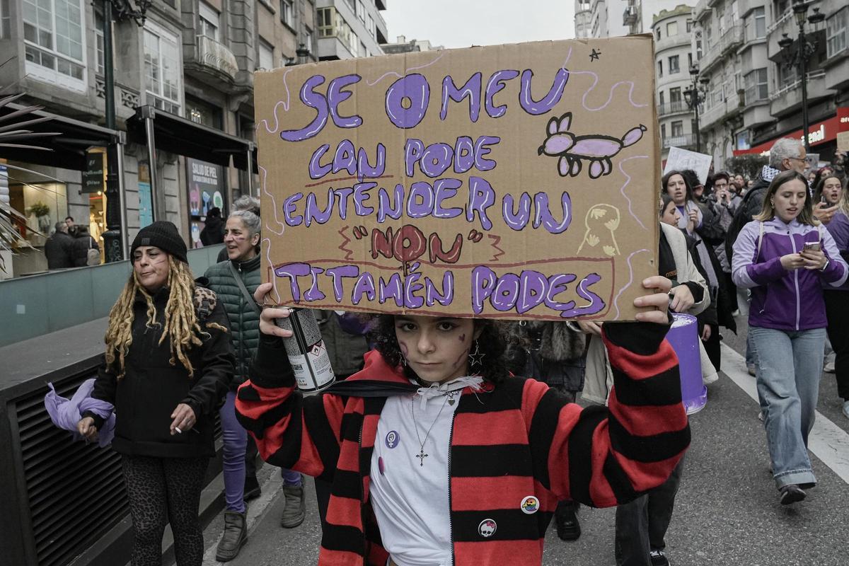 Manifestación 8M en Vigo 2026.