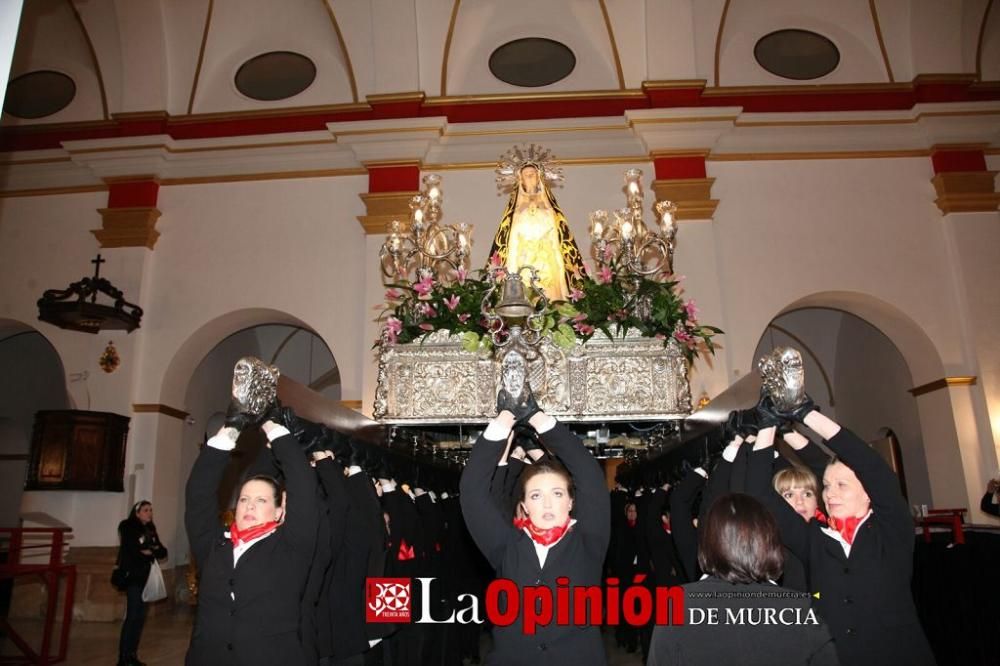 Encuentro en Lorca del Cristo de la Sangre, Señor de la Penitencia y la Virgen de la Soledad