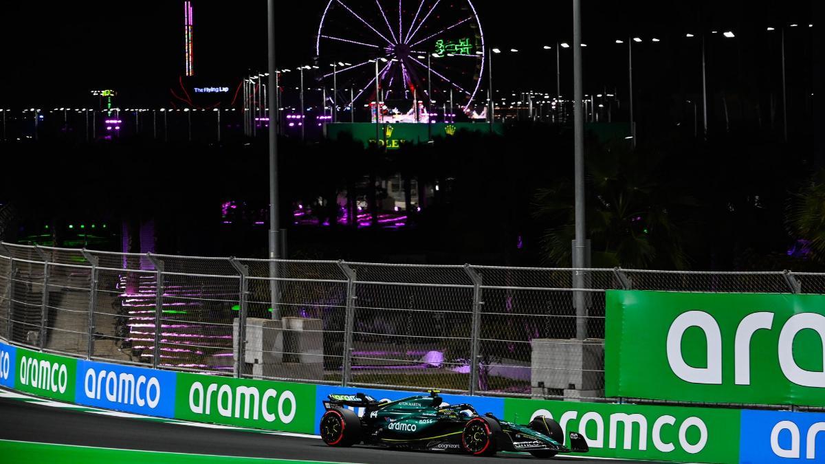 Fernando Alonso, el más rápido del jueves en el circuito de Jeddah