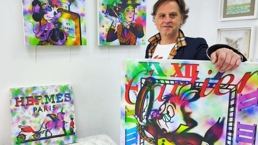 El lujo animado del artista pop Joaquín Viña viaja a Barcelona