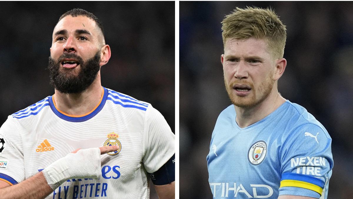 Karim Benzema (Real Madrid) y Kevin De Bruyne (Manchester City)