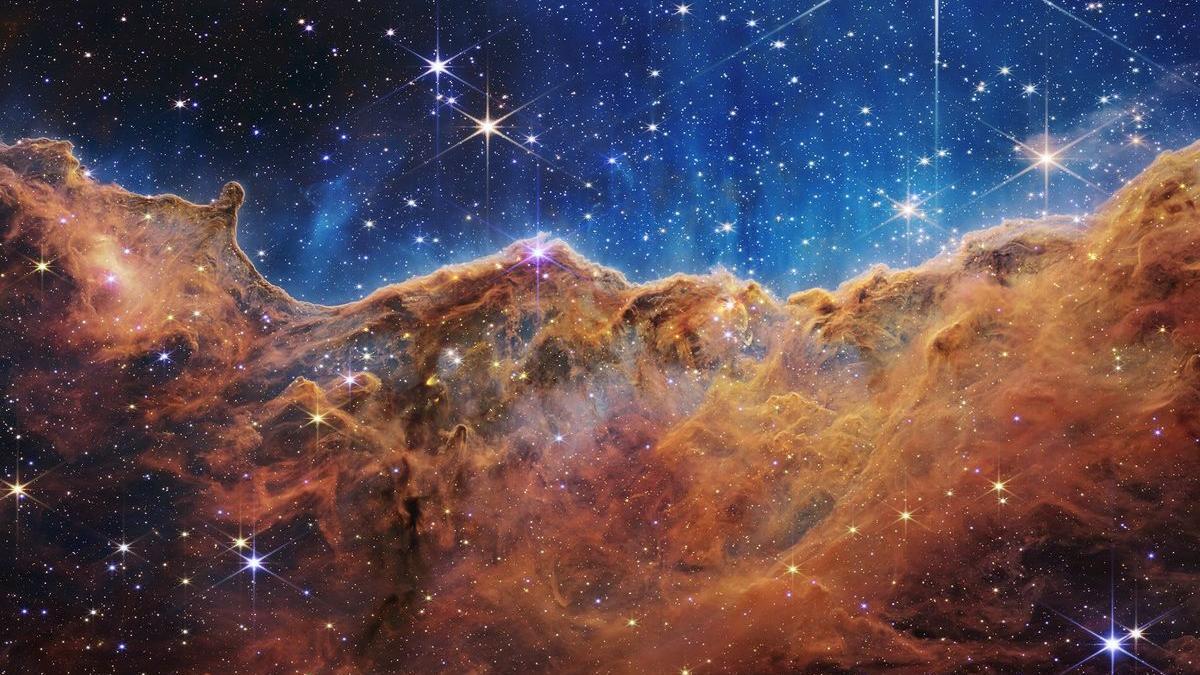 Imagen de la Nebulosa Carina, captada por el telescopio James Webb.