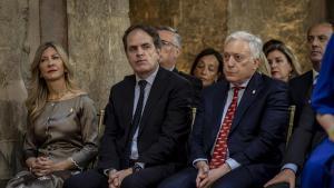 El núcleo duro del presidente Azcón, con Mar Vaquero, Roberto Bermúdez de Castro y Octavio López.