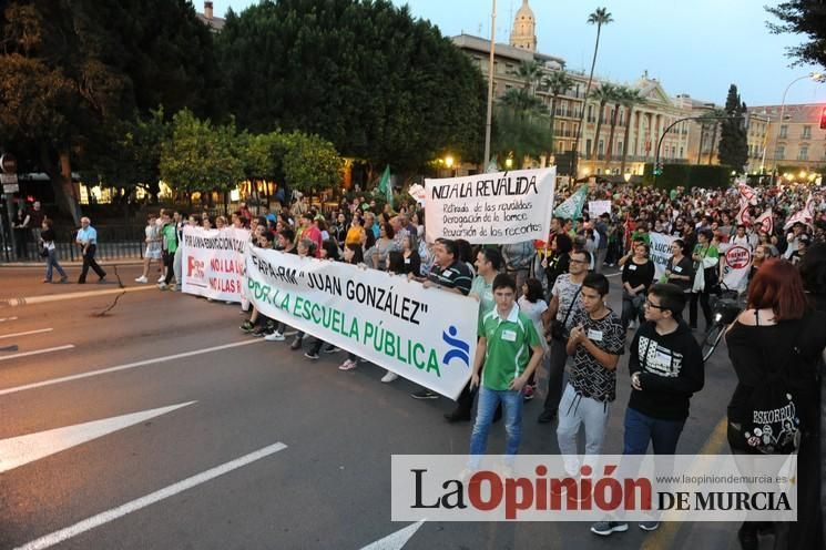 Manifestación contra la LOMCE en Murcia