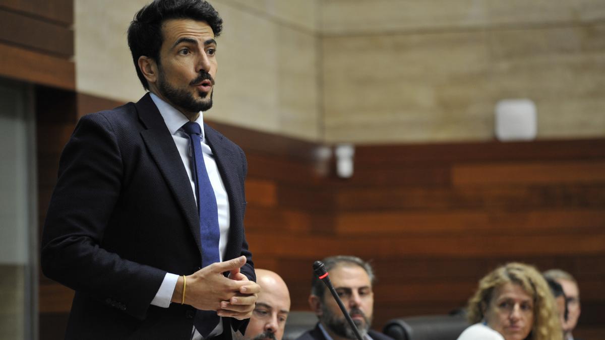 David Salazar, portavoz de Ciudadanos en la Asamblea de Extremadura.