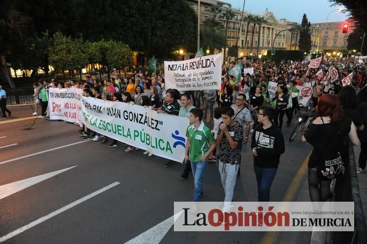 Manifestación contra la LOMCE en Murcia