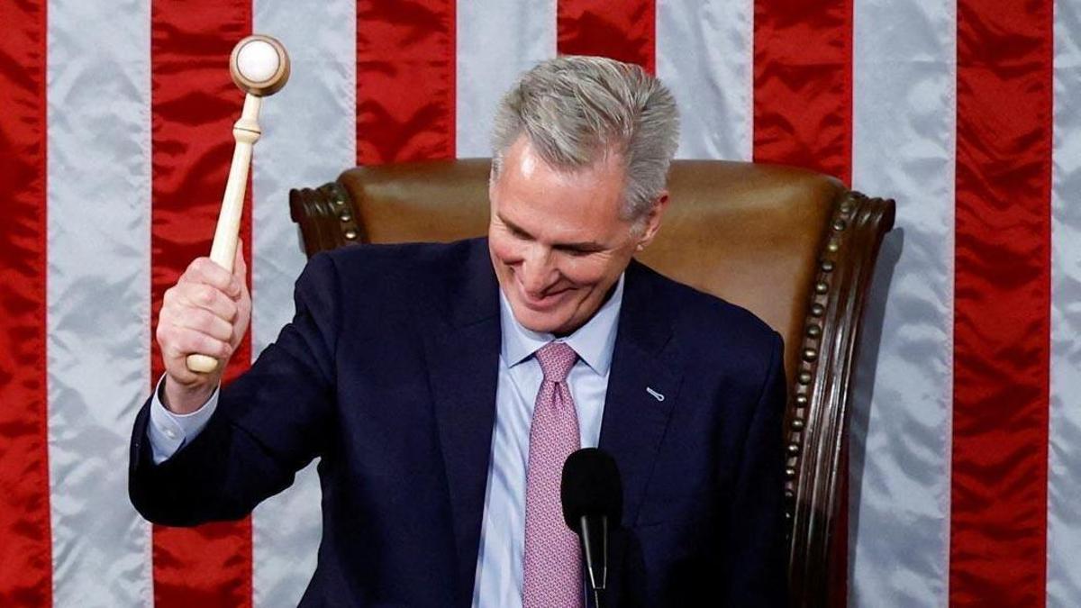 El líder republicano de la Cámara de Representantes de EE. UU., Kevin McCarthy.