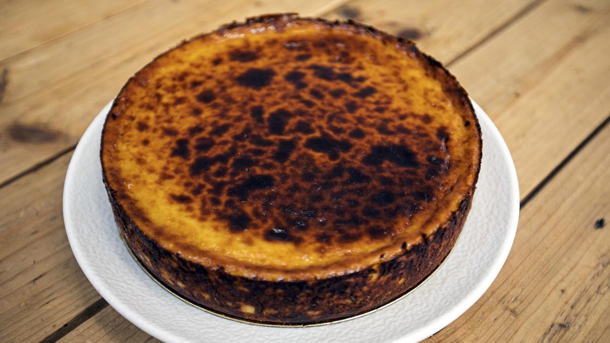 Una tarta de queso de Jon Cake.