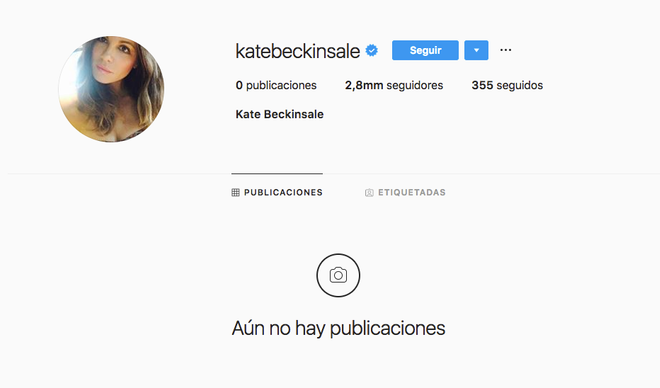 Kate Beckinsale borra todas las publicaciones de su Instagram