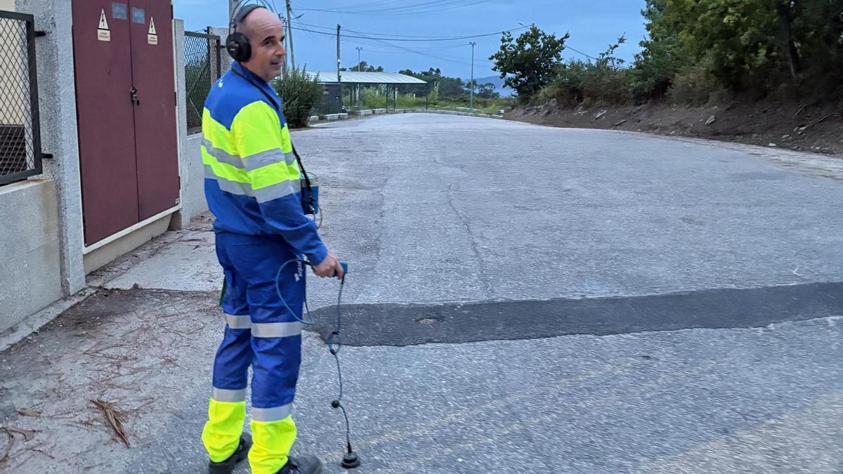 Nigrán localiza 66 fugas de agua en la red en un mes de rastreo