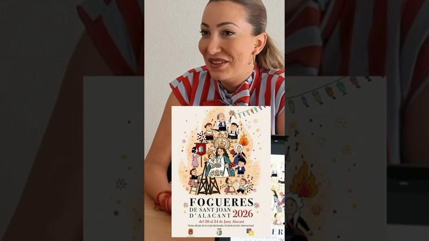 Entrevista a María Martínez, autora del cartel de Hogueras 2026