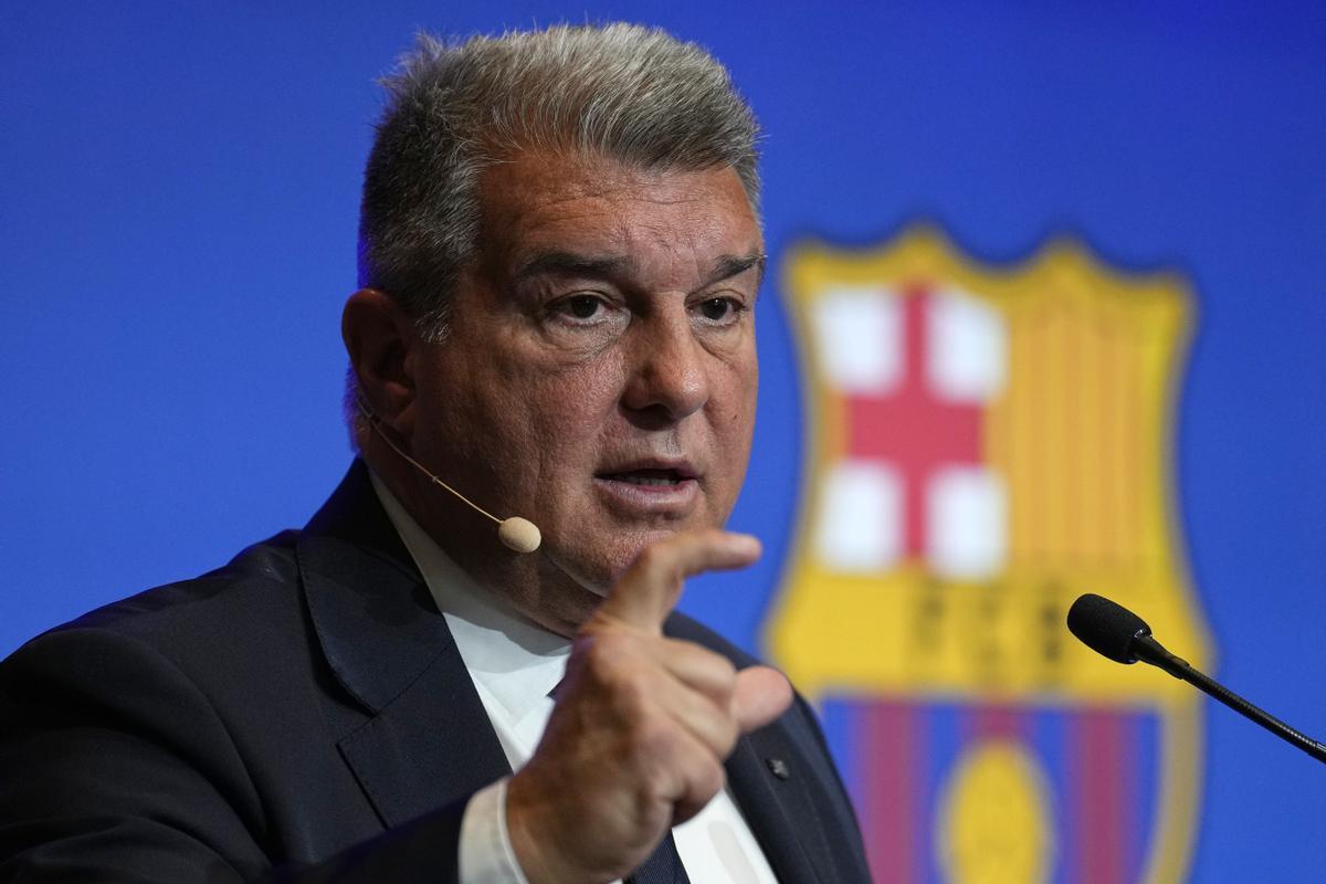 El presidente del Barcelona, Joan Laporta en una foto de archivo.EFE/Alejandro García