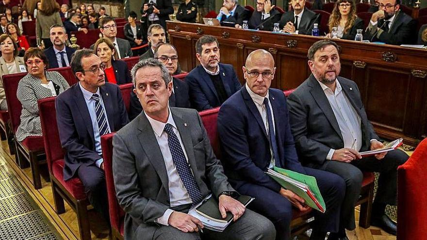 Els polítics condemnats pel procés durant el judici al Tribunal Suprem