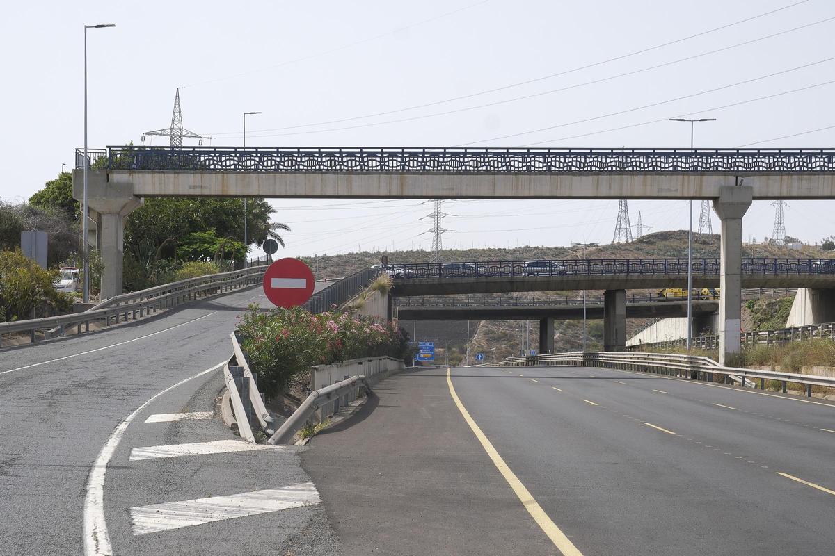 Comienzan las obras en la Circunvalación de Las Palmas de Gran Canaria (GC-3), en el tramo que atraviesa el barranco Guiniguada