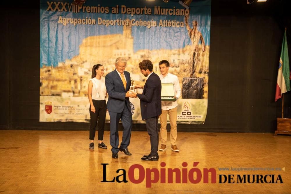 Gala de premios al Deporte murciano en Cehegín