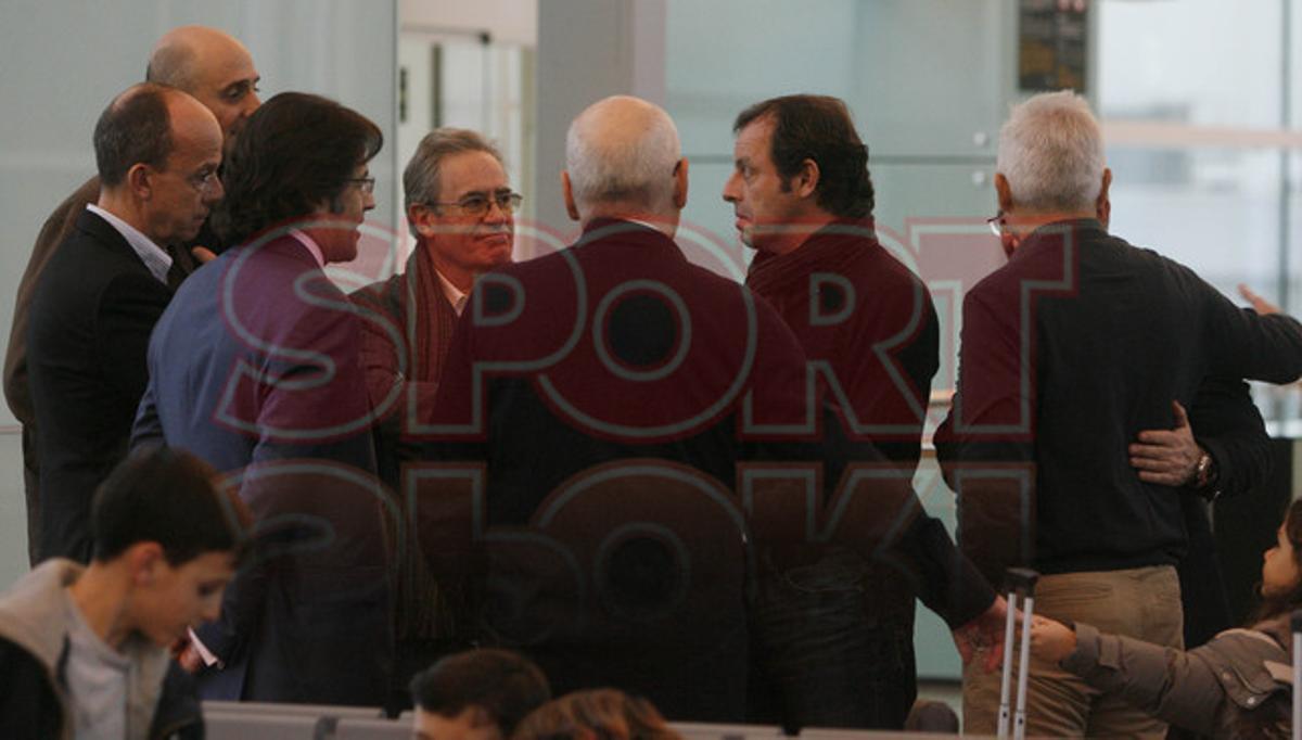 El viaje del Barça a Madrid, en imágenes