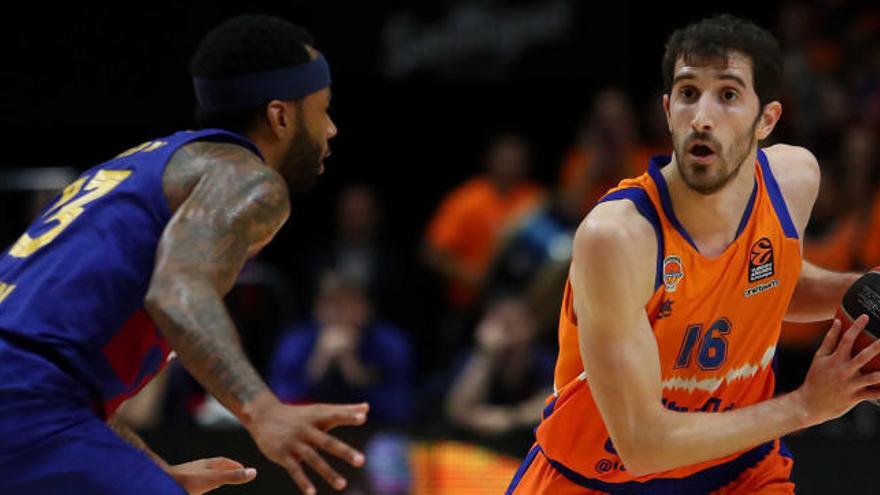 Guillem Vives, en el encuentro ante el Barça.