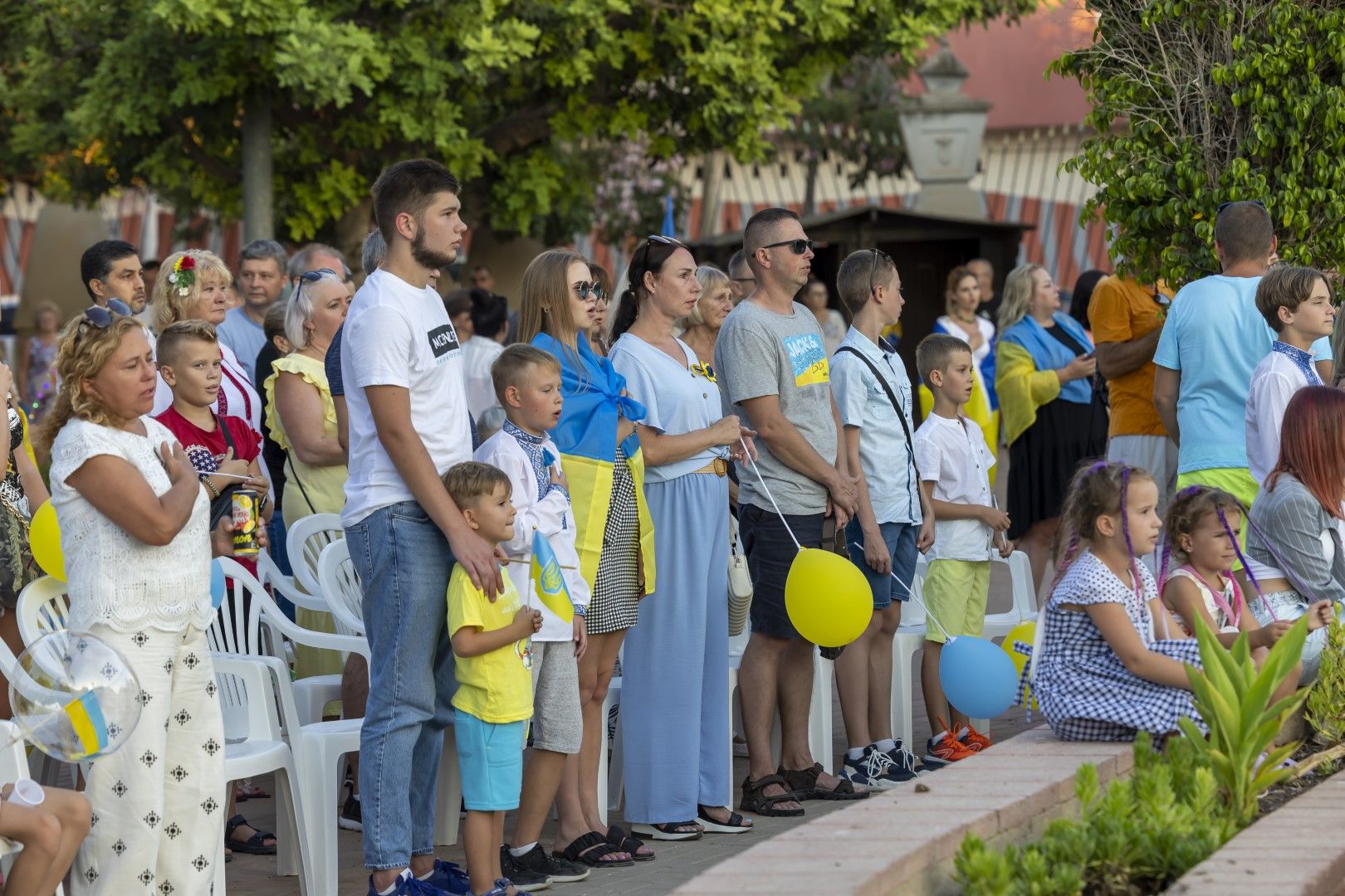 Celebración del aniversario de la independencia de Ucrania en las calles de Torrevieja y el Parque de las Naciones