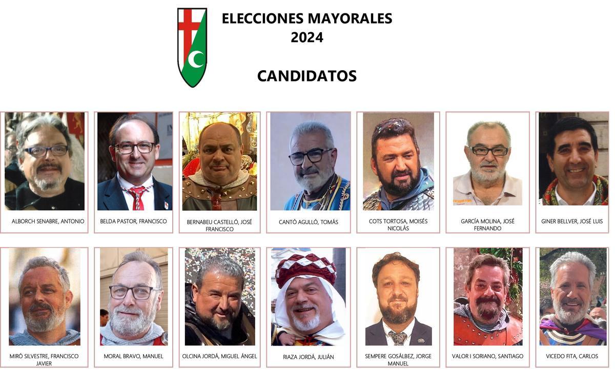 Los 14 candidatos a las 7 plazas de Mayoral