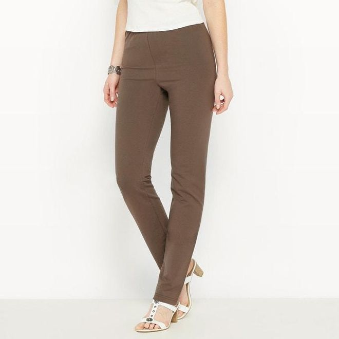 Legging recto de felpa de algodón stretch