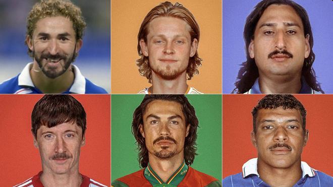 Así serían las estrellas de la Eurocopa... en los años 80