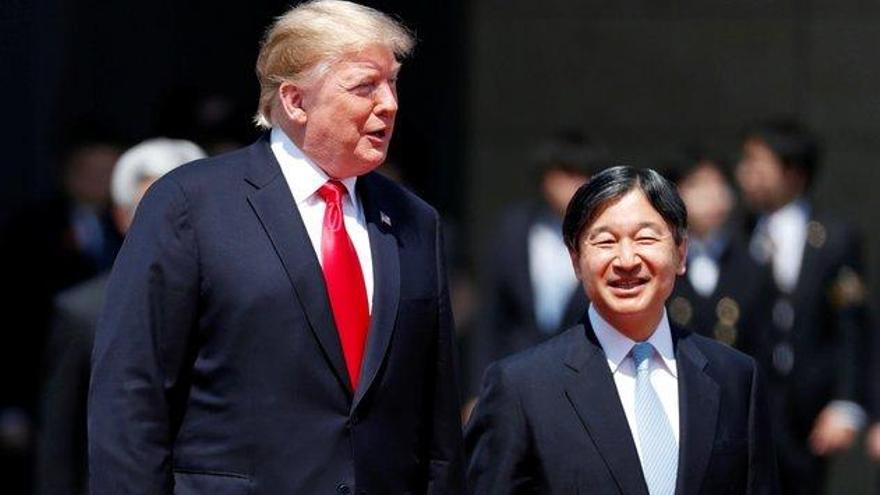 Trump es el primer líder extranjero en reunirse con el nuevo emperador japonés