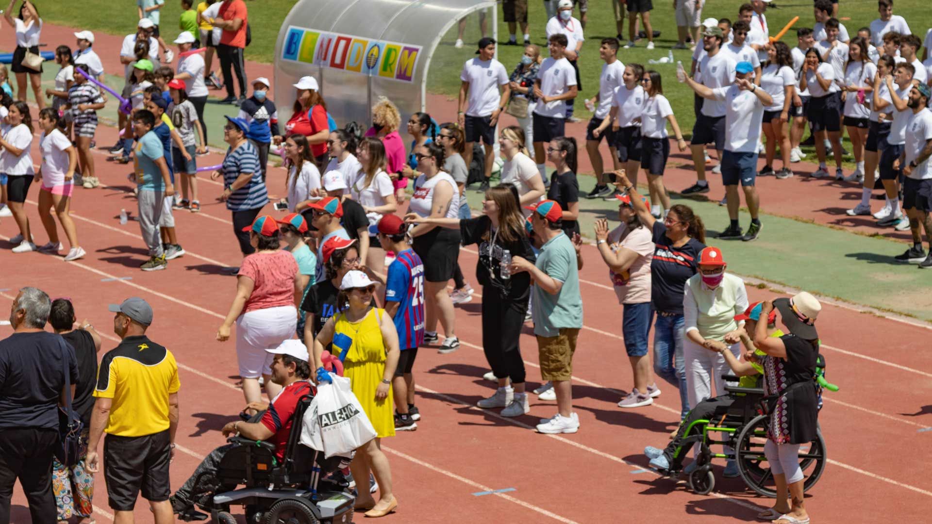 Un momento de la jornada deportiva, en la que han participado usuarios de distintos centros de la provincia.