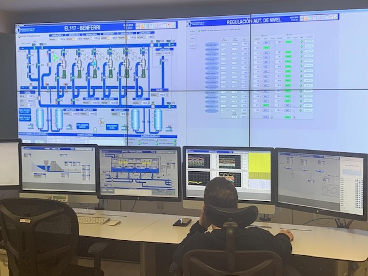 Centro de control del sistema de la Mancomunidad de Canales del Taibilla
