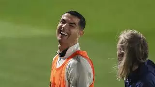 Cristiano Ronaldo bromea sobre su retirada: "Pronto, en 10 años"