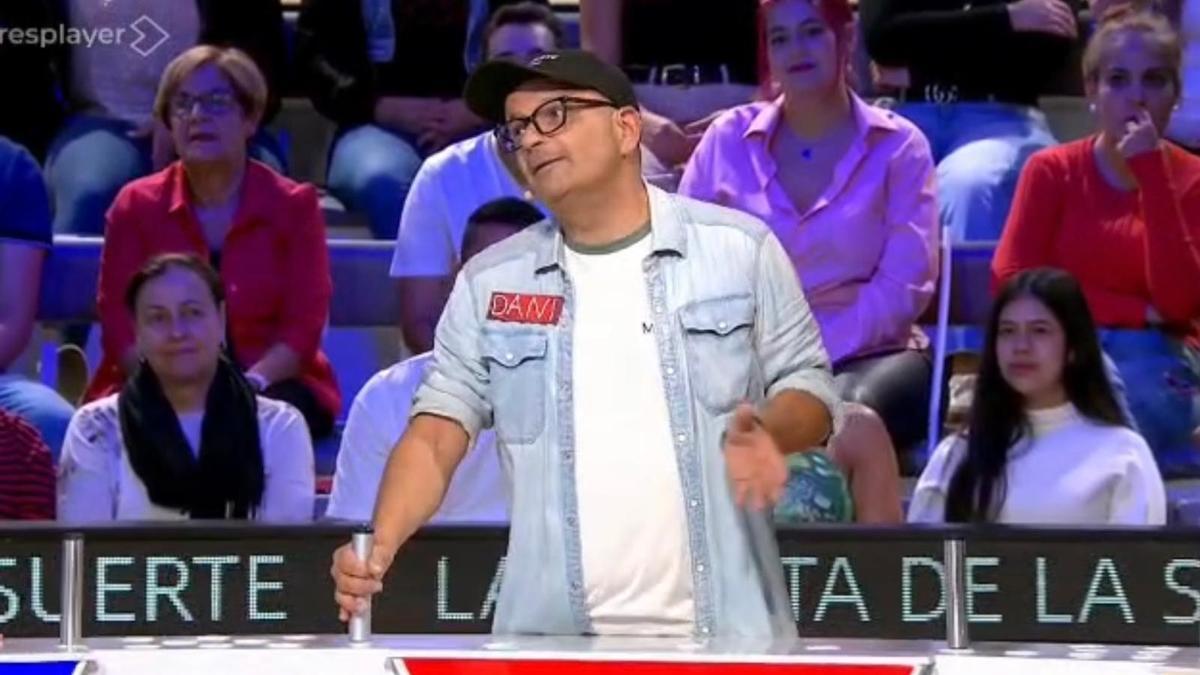 Daniel Picón, en su participación en La Ruleta de la Suerte
