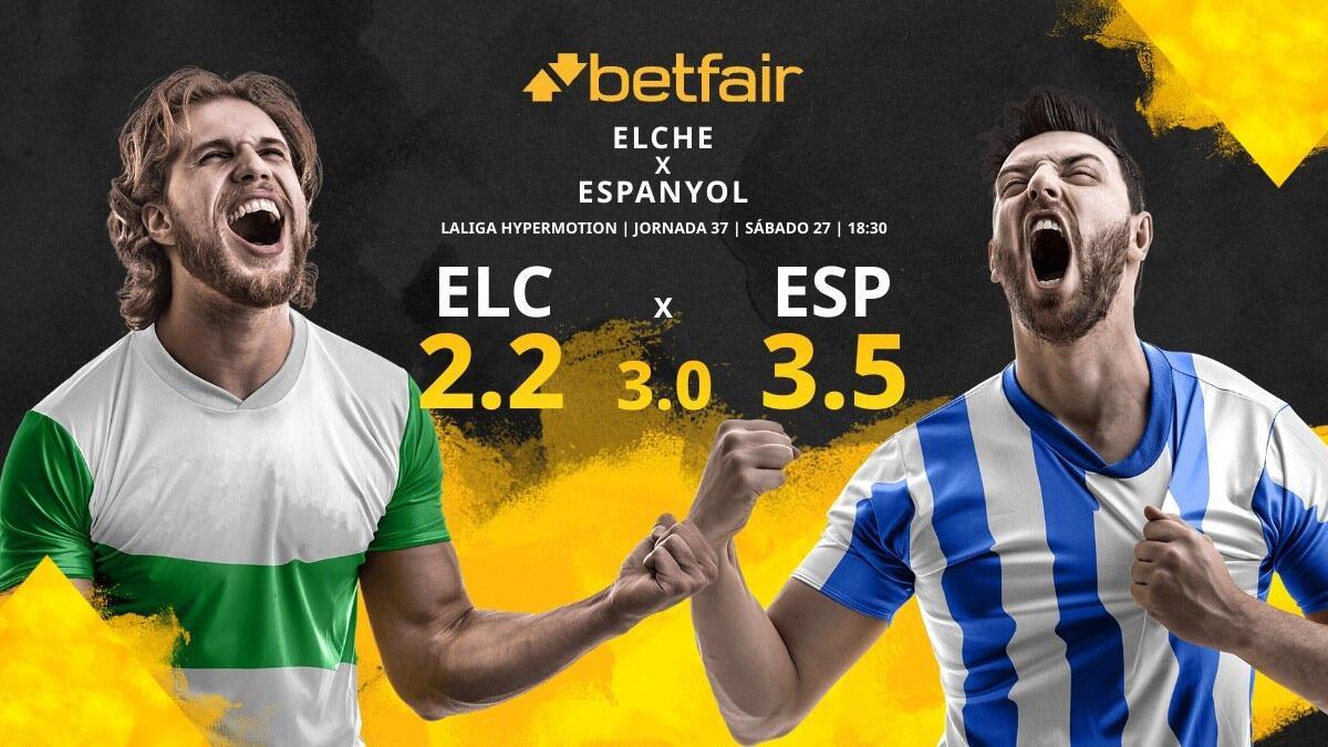 Elche CF vs. RCD Espanyol: horario, TV, estadísticas, clasificación y pronósticos