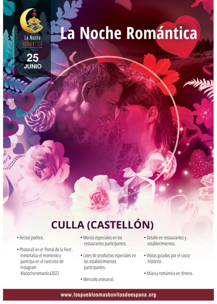 Cartel de la &#039;Noche Romántica&#039; en Culla