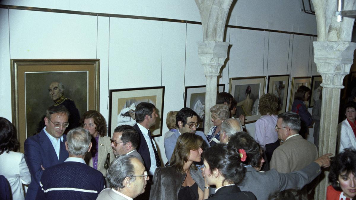 La inauguració de la galeria, ara fa quaranta anys.